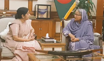 Sushma Swaraj and Sheikh Hasina- India TV Hindi