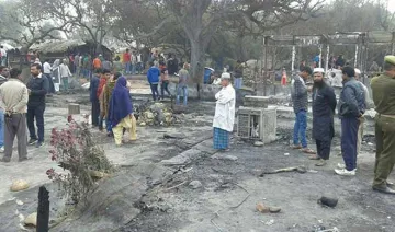 fire in Rohingya Muslims colony in Jammu- India TV Hindi