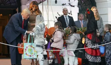  Trump and Melanie did trick and treat during the Halloween...- India TV Hindi