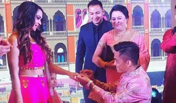 Sunil Chhetri got engaged to his long-time girlfriend Sonam...- India TV Hindi
