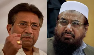 Pervez Musharraf and Hafiz Saeed | AP Photo- India TV Hindi