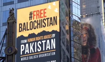 free balochistan billboards go up to times square- India TV Hindi