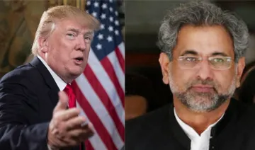 Donald Trump and Shahid Khaqan Abbasi | AP Photo- India TV Hindi