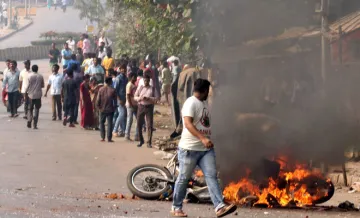 maharashtra bandh protestors- India TV Hindi