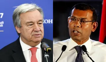 Antonio Guterres and Mohamed Nasheed | AP Photo- India TV Hindi