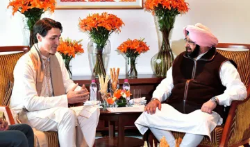 Canadian pm Justin Trudeau meets with Punjab CM Amarinder...- India TV Hindi