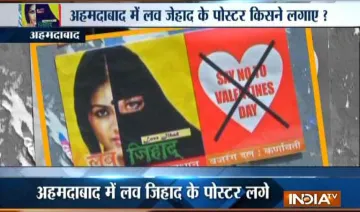 Valentine-Day-Bajrang-Dal-puts-posters-on-Love-Jihad - India TV Hindi