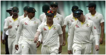 <p>ऑस्ट्रेलियाई टीम</p>- India TV Hindi