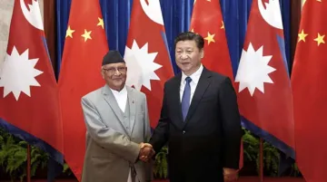 Chinese President Xi Jinping and Nepal Prime Minister Khadga Prasad Oli | AP Photo- India TV Hindi