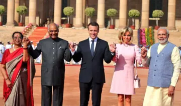 Emmanuel-Macron-hold-talks-with-PM-Modi-in-Hyderabad-House- India TV Hindi