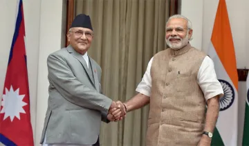 Narendra Modi and Khadga Prasad Sharma Oli | PTI Photo- India TV Hindi