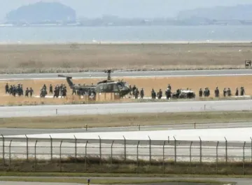 <p>Military helicopter emergency landing in Japan runway...- India TV Hindi