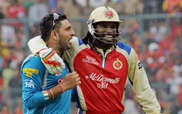 <p>Yuvi, Gayle</p>- India TV Hindi