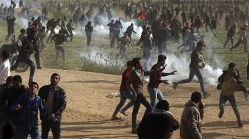 Gaza death toll climbs to 22, Israel warned protesters | AP Photo- India TV Hindi