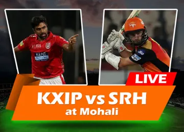  लाइव क्रिकेट मैच स्कोर, किंग्स XI पंजाब बनाम सनराइज़र्स हैदराबाद मोहाली 16वां आईपीएल मैच- India TV Hindi