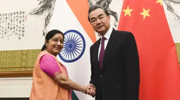 Sushma Swaraj meets Chinese counterpart Wang Yi | AP/PTI- India TV Hindi