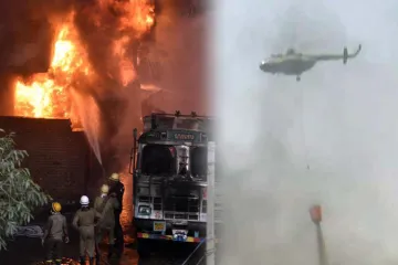 Massive fire at godown in Delhi's Malviya Nagar- India TV Hindi