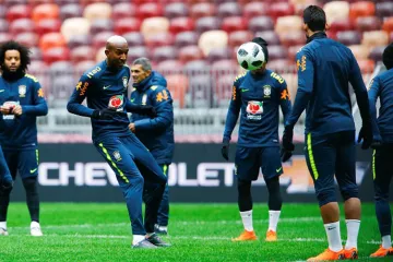 <p>Brazil Training session</p>- India TV Hindi