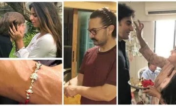 Shah Rukh Khan, Salman Khan and Aamir Khan family Raksha Bandhan 2018 celebration- India TV Hindi