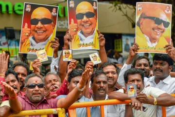 <p>DMK supporters</p>- India TV Hindi
