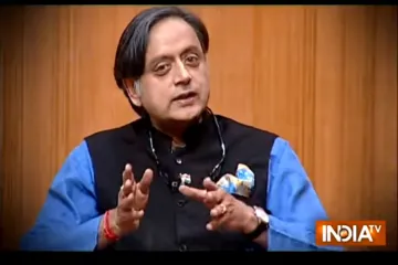 Shashi Tharoor in Aap Ki Adalat- India TV Hindi