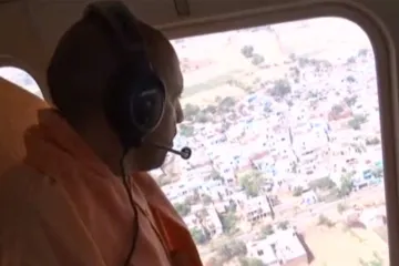 उत्तर प्रदेश में बारिश से नदियां उफान पर, योगी करेंगे हवाई सर्वेक्षण- India TV Hindi