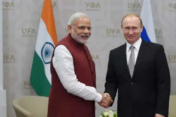 <p>Prime Minister Narendra Modi with Russia President...- India TV Hindi