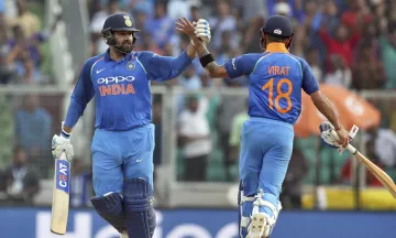 Rohit Sharma and Virat Kohli celebrates Team India's win- India TV Hindi