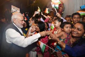 <p>PM Modi in Singapore</p>- India TV Hindi