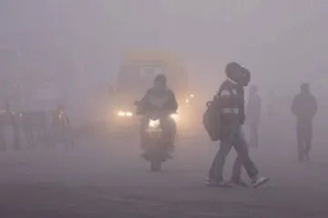 दिल्ली में पांच डिग्री तापमान, बिजिविलिटी 500 मीटर; बाहरी दिल्ली में हालत और भी खराब- India TV Hindi