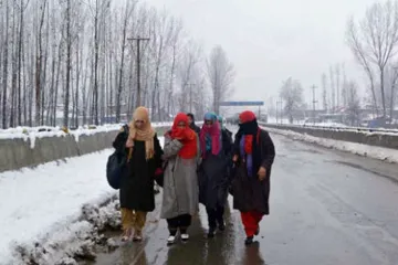 कश्मीर में शीतलहर जारी, शुक्रवार से बर्फबारी, बारिश के आसार- India TV Hindi