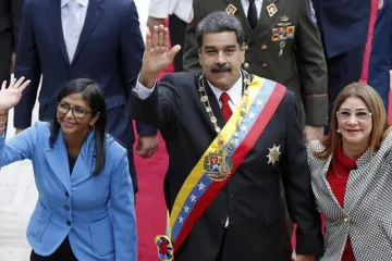 Nicolas Maduro with Vice President Delcy Rodriguez (left) | AP File Photo- India TV Hindi