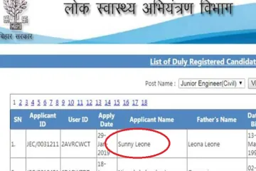 <p>sunny leone tops draft list for je post bihar</p>- India TV Hindi