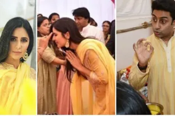 Abhishek Bachchan, Katrina Kaif and other celebs attend Anurag Basu's Saraswati Puja celebration - India TV Hindi