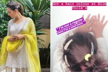 Mira Rajput reacts on trolls over colouring daughter Misha's hair- India TV Hindi