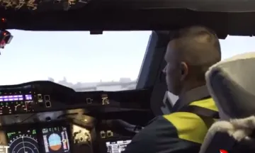 'Pilot' Usman Khawaja gets behind the wheels of world's largest passenger aircraft- India TV Hindi