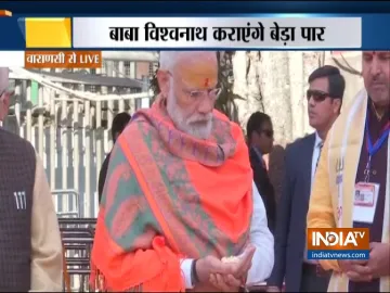 प्रधानमंत्री नरेंद्र मोदी ने विश्वनाथ कॉरिडोर की रखी आधारशिला, मंदिर में की पूजा-अर्चना- India TV Hindi