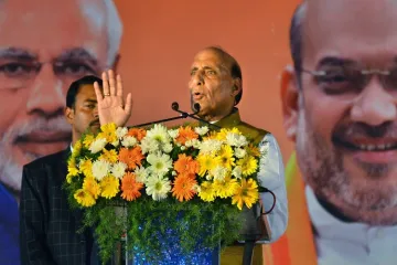 <p>Home Minister Rajnath Singh addresses Party Workers...- India TV Hindi