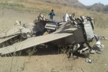 <p>Mig 27 Crash </p>- India TV Hindi