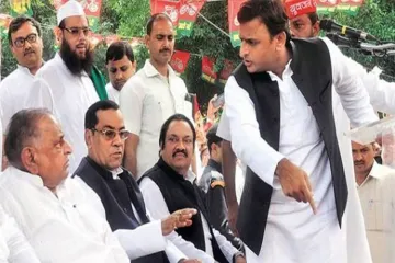 <p>Mulayam Singh Akhilesh Yadav</p>- India TV Hindi