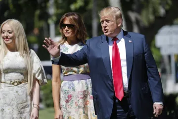 <p>President Donald Trump, right, with first lady Melania...- India TV Hindi