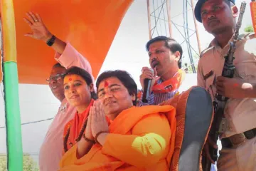 <p>BJP candidate for Bhopal Lok Sabha constituency, Sadhvi...- India TV Hindi