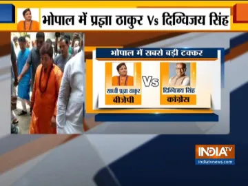 BJP declares Sadhvi Pragya as its candidate from Bhopal Lok Sabha seat against Digvijaya Singh- India TV Hindi
