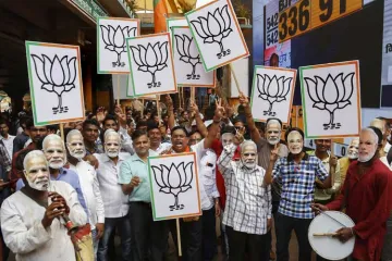 <p>BJP Supporters</p>- India TV Hindi