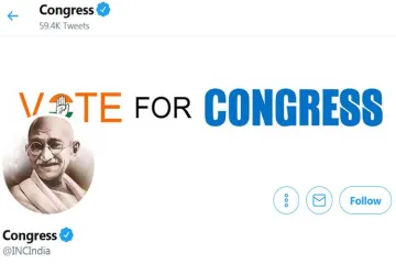 <p>congress twitter handle</p>- India TV Hindi