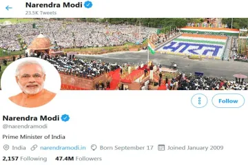 <p>Narendra Modi Twitter Handle</p>- India TV Hindi