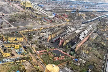 Puri: A bird’s eye view of the destruction caused by Cyclone Fani- India TV Hindi