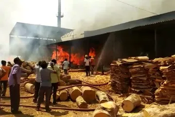 <p>Fire break out in plywood factory</p>- India TV Hindi