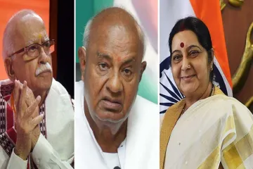 <p>Advani, Devegowda and Sushma swaraj</p>- India TV Hindi