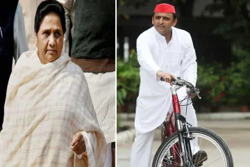 <p>Mayawati and Akhilesh Yadav</p>- India TV Hindi